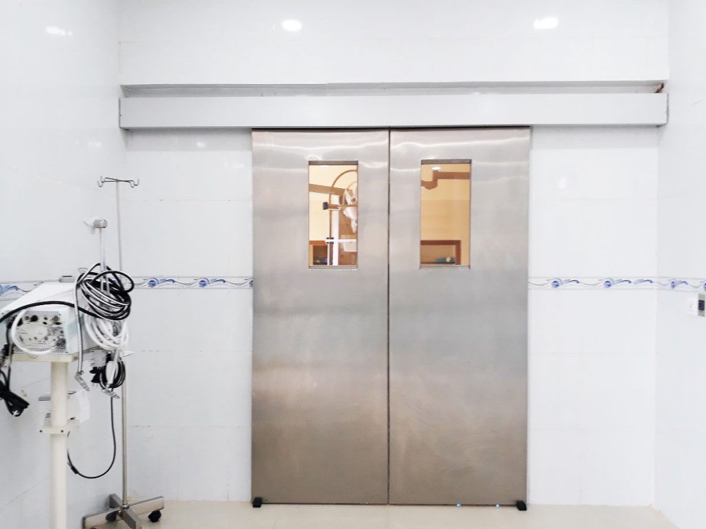 Sản xuất cửa tự động phòng chụp X-Quang, CT, MRI